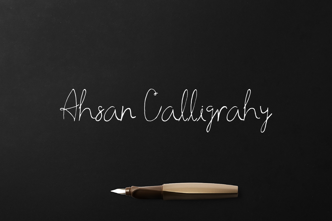 Ahsan Calligraphy: A Font for Business Brilliance