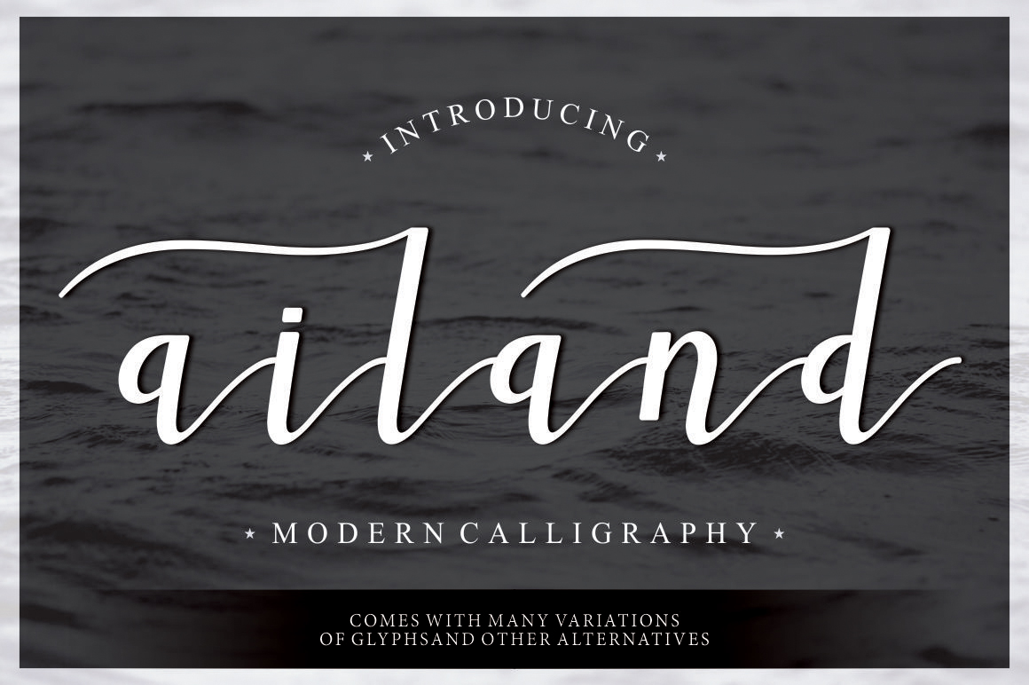 Ailand: A Modern Script Font for Marketing Success