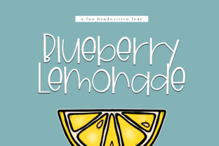 Blueberry Lemonade Font for Fresh Campaigns