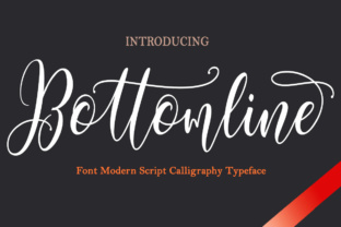 Bottomline: A Script Font for Editorial Elegance