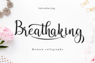 Breathaking: A Script Font That Elevates Handmade Products
