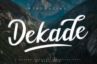 Dekade Font Review: Hand-Brushed Script for Logo Design and Branding