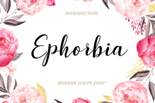 Ephorbia: A Modern Script Font for Thoughtful Editorial Design