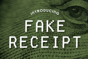 Fake Receipt Font: Retro Vibe for Editorial Design