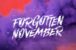 Forgotten November: A Handwritten Font for Editorial Storytelling