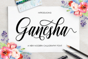 Ganesha Script: A Handwritten Font That Fits Real Branding Projects