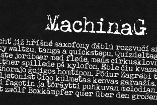 Machina G: A Bold Display Font