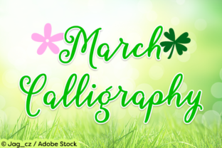 March Calligraphy: A Spring Script Font for Small Brands