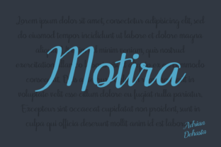 Motira: A Playful Font for Web Design