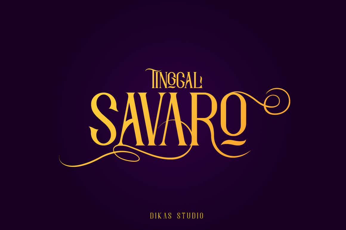 Savaro: A Bold Font for Business Branding