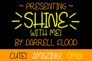 Shine with Me Font: Bright, Fun Script for Handmade Products