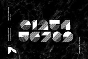 Tyndall Free Number Set Font
