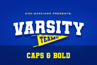 Varsity Team: A Bold Display Font