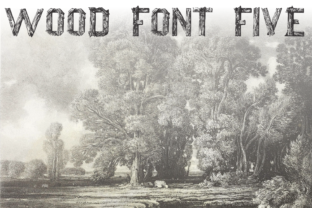 Wood Font Five is the kind of typeface that makes you pause and think about how a font can actually feel like a material. I was working on a branding project for a small, local plant shop, and as I opened up my design board, I knew I needed something that felt organic, grounded, and a little rough around the edges. Wood Font Five fit perfectly into that vision.