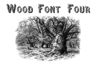 Wood Font Four: A Natural Typeface for Creative Projects